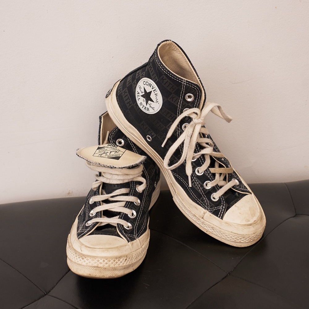 Kith Converse Black and white High-Top Sneakers